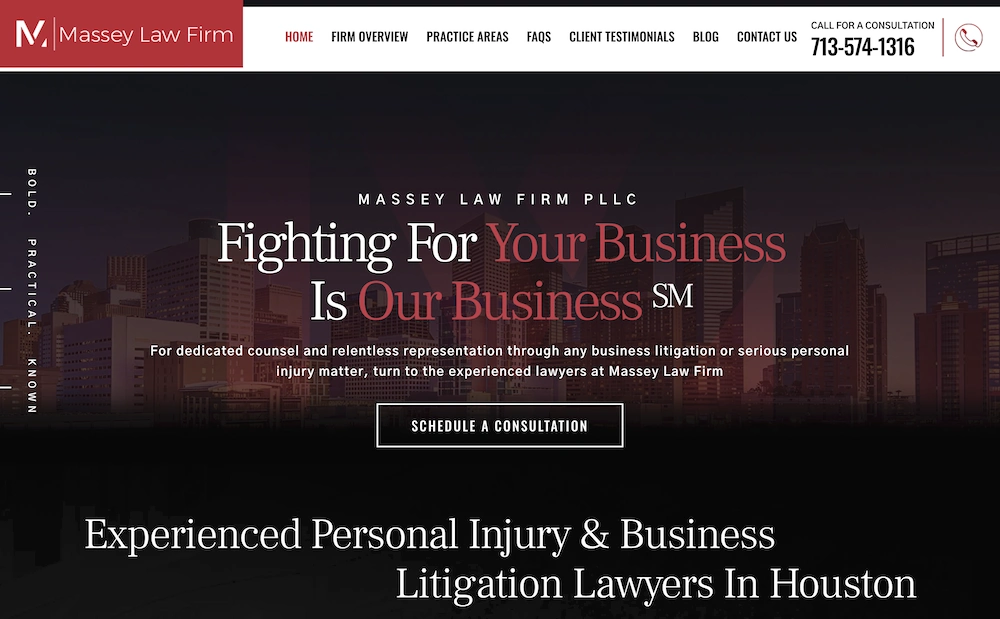 Massey Trial Law Firm Design